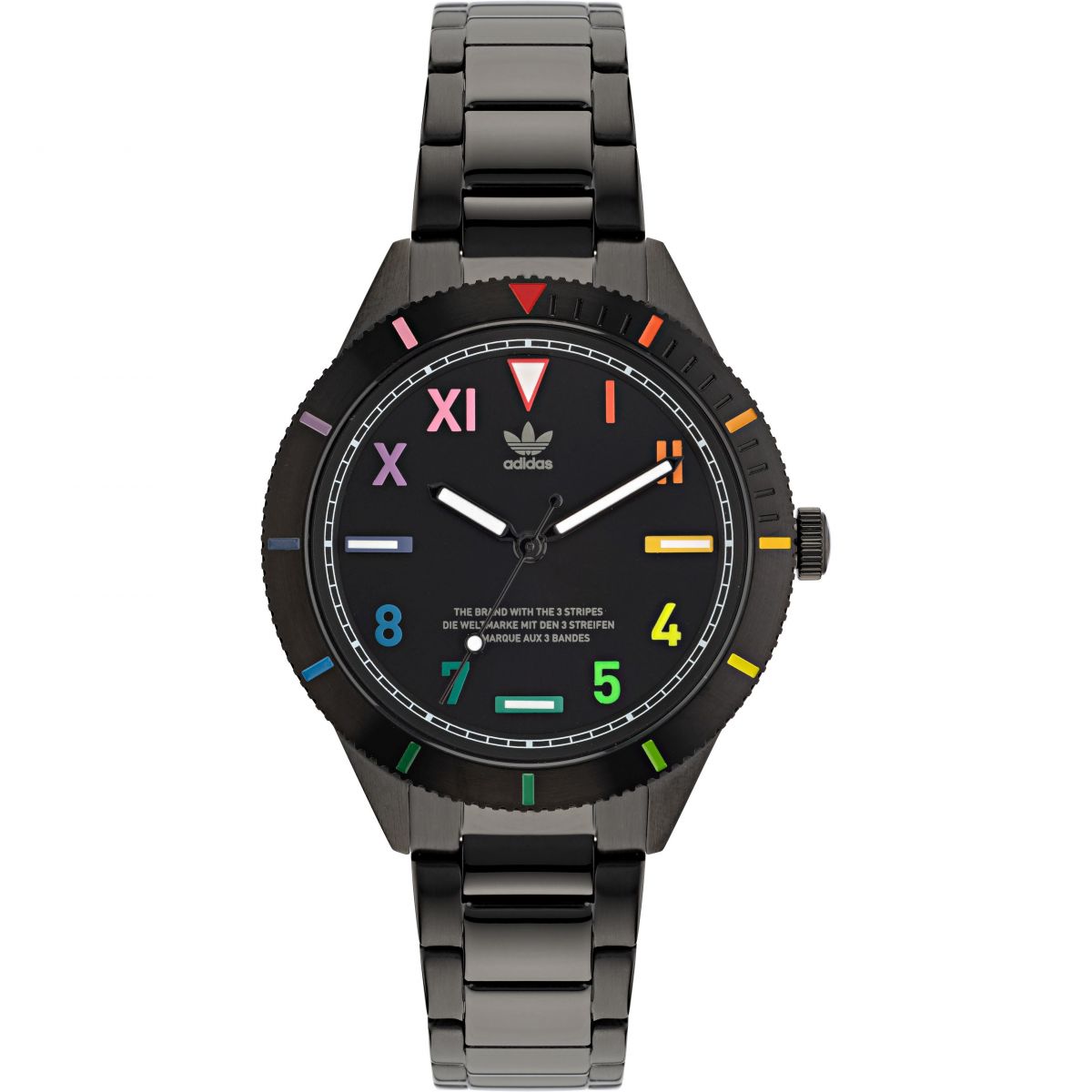 Adidas Ladies Stainless Steel Black Case Black