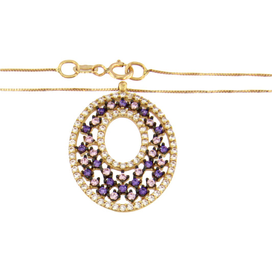18ct gold Multi-stones necklace
