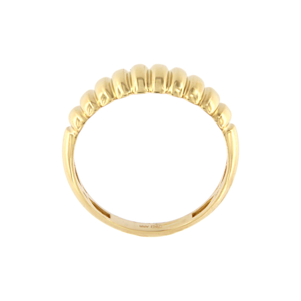 18ct gold Striped ring