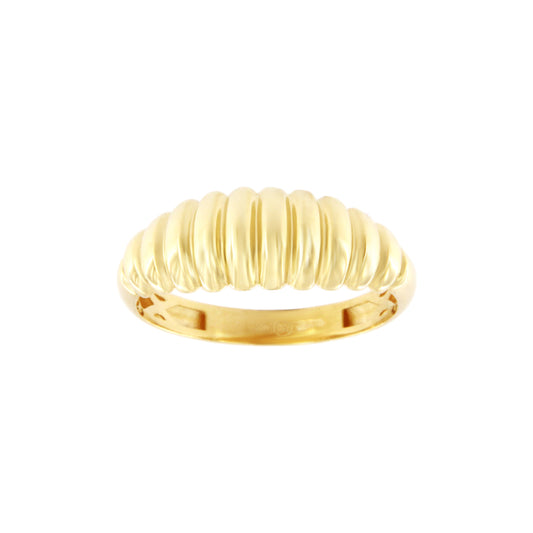 18ct gold Striped ring