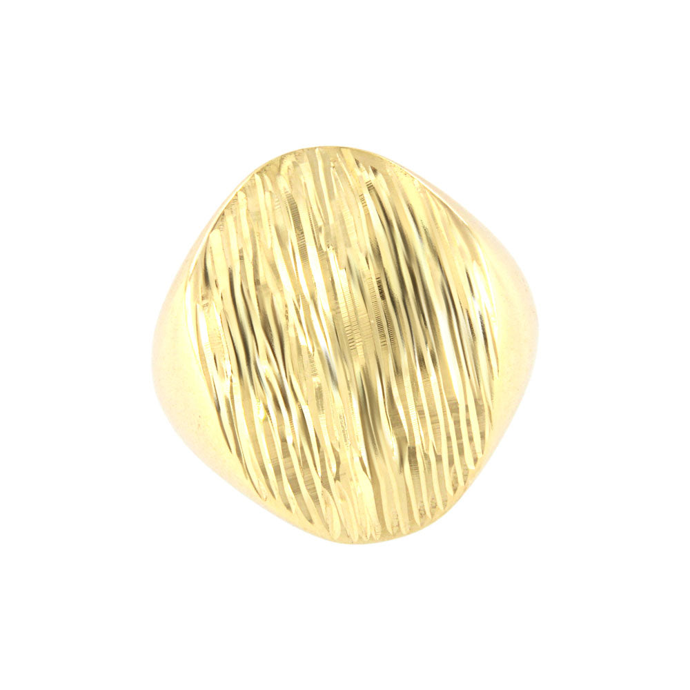 18ct gold Carved signet ring