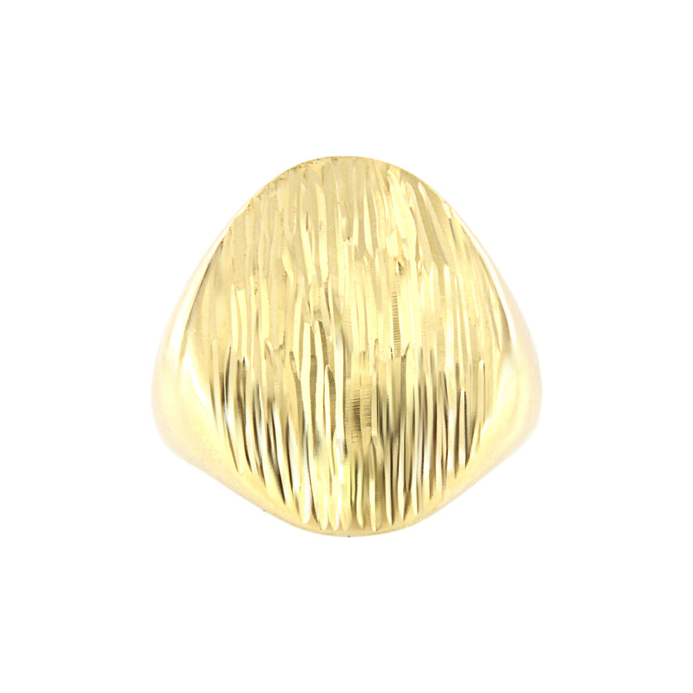 18ct gold Carved signet ring