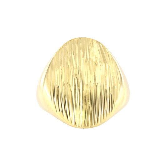 18ct gold Carved signet ring