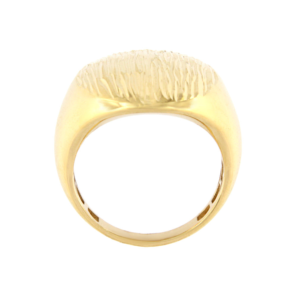 18ct gold Carved signet ring