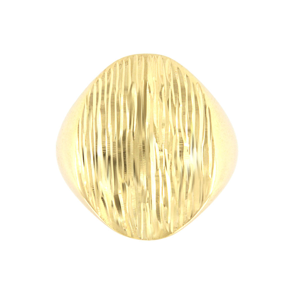 18ct gold Carved signet ring