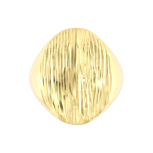 18ct gold Carved signet ring