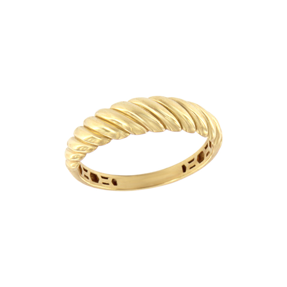 18ct gold Braided ring