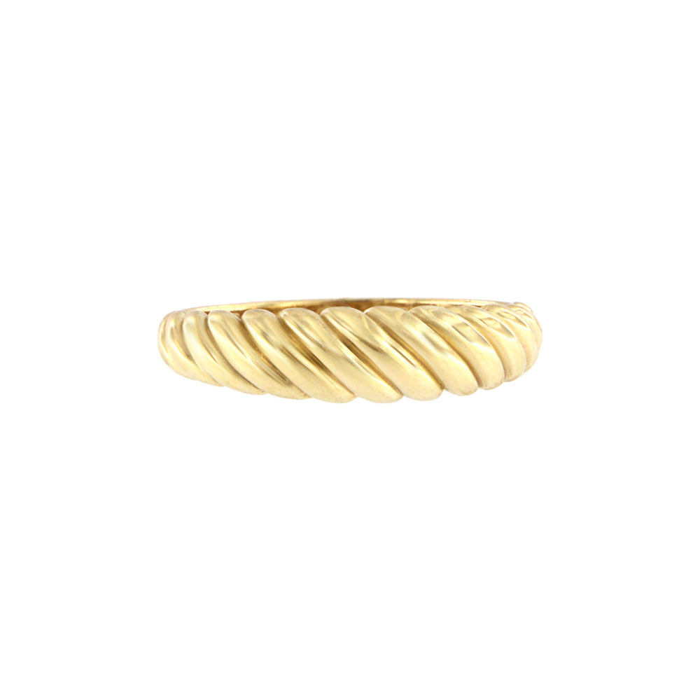 18ct gold Braided ring
