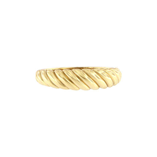 18ct gold Braided ring
