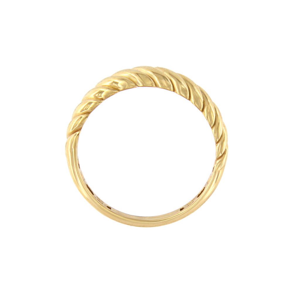 18ct gold Braided ring