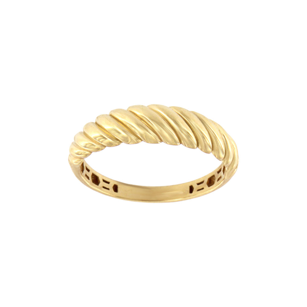18ct gold Braided ring
