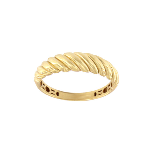 18ct gold Braided ring