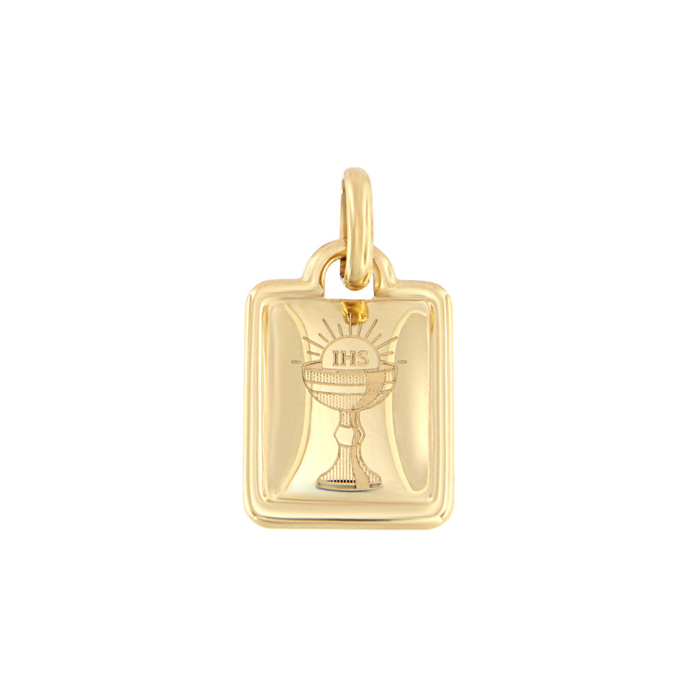 18ct gold Sacred cup pendant