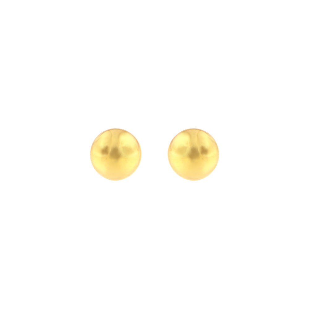 18ct gold Big ball earrings
