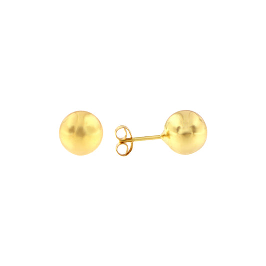 18ct gold Big ball earrings