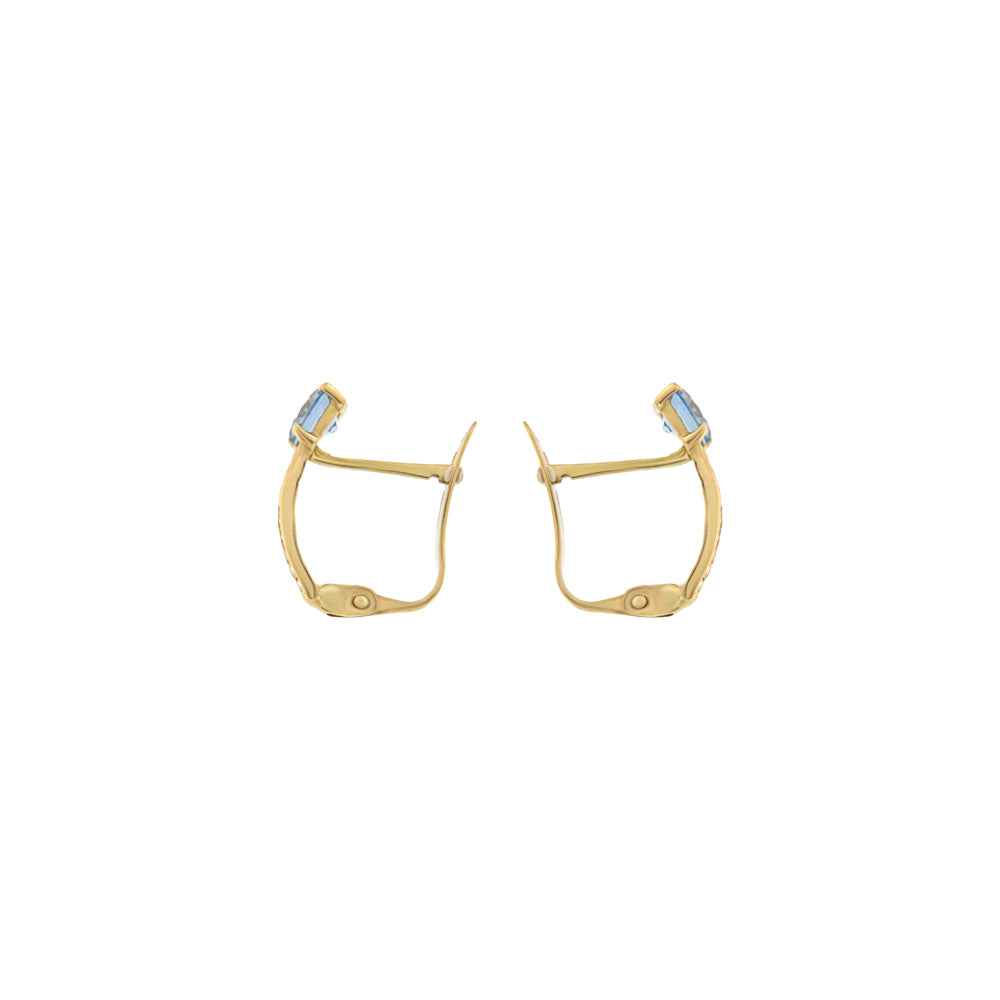 18ct gold Stone earrings