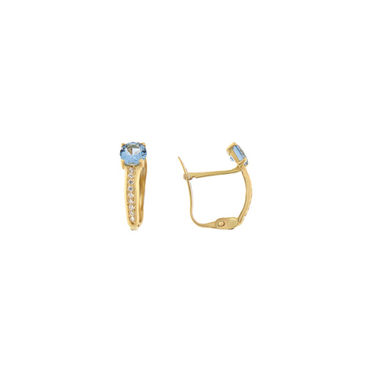 18ct gold Stone earrings