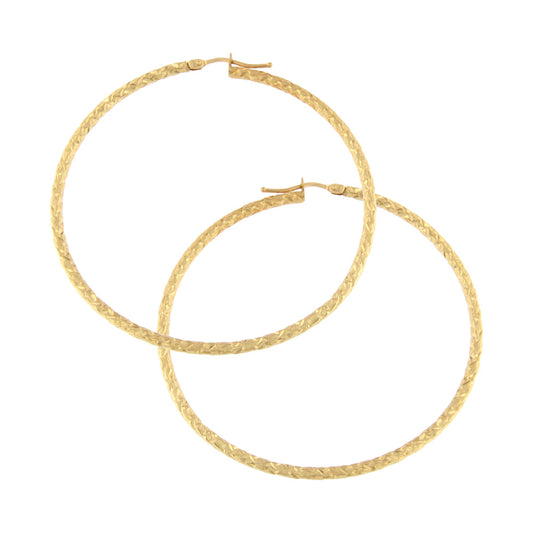 18ct gold Creole hoop earrings