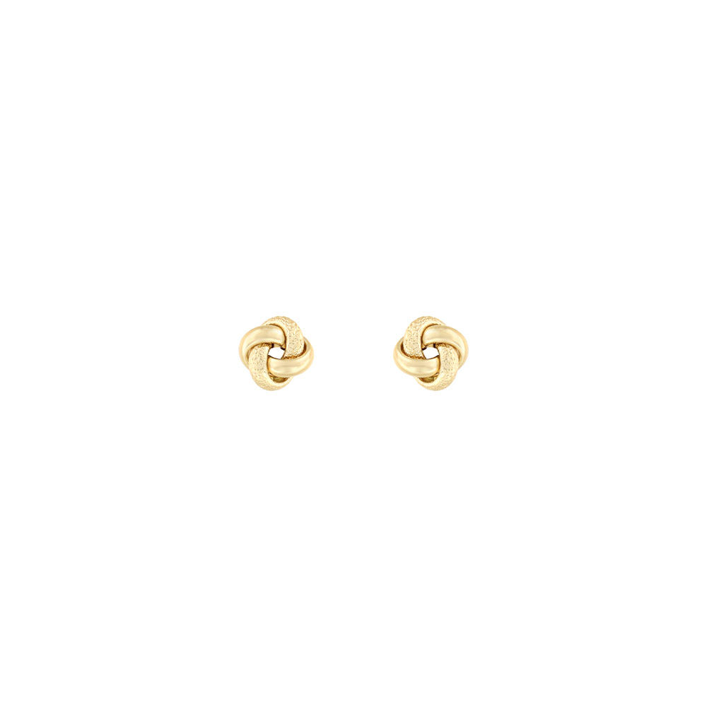 18ct gold Tricolour stud earrings