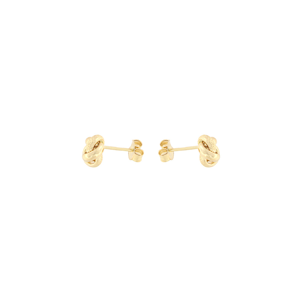 18ct gold Tricolour stud earrings