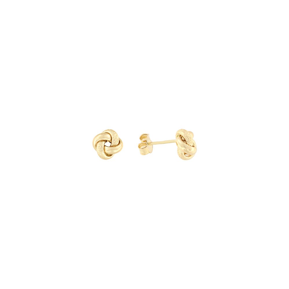 18ct gold Tricolour stud earrings