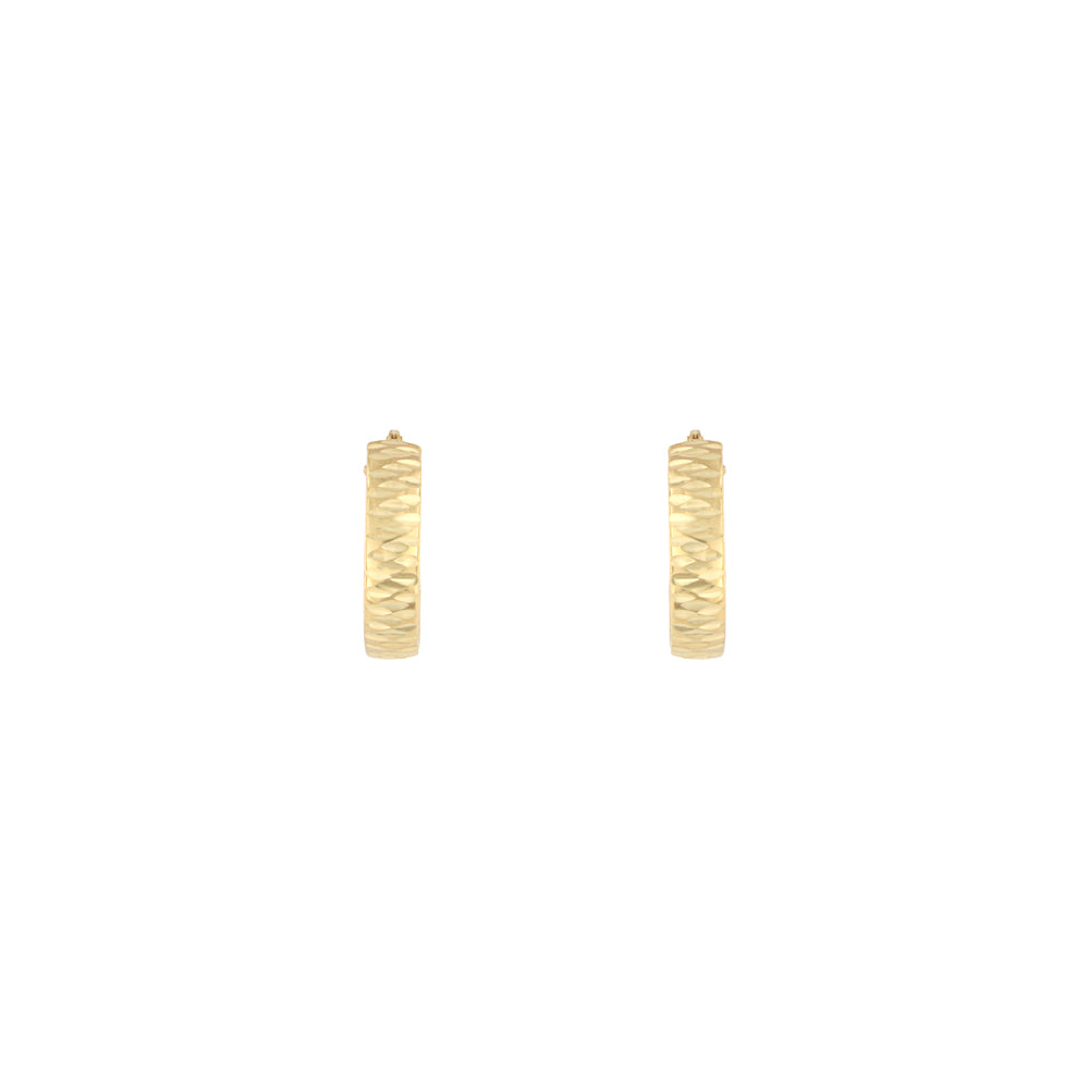 18ct gold Small creole hoop earrings