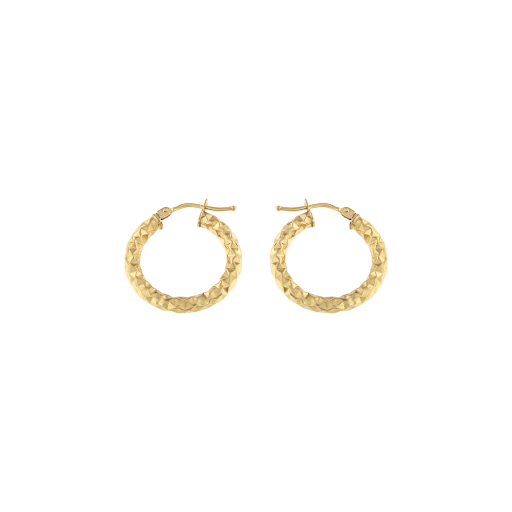18ct gold Diamond hoop earrings