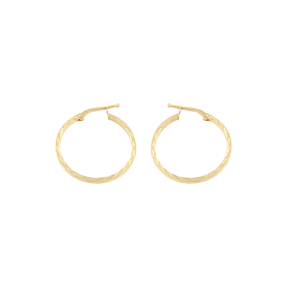 18ct gold Creole hoop earrings