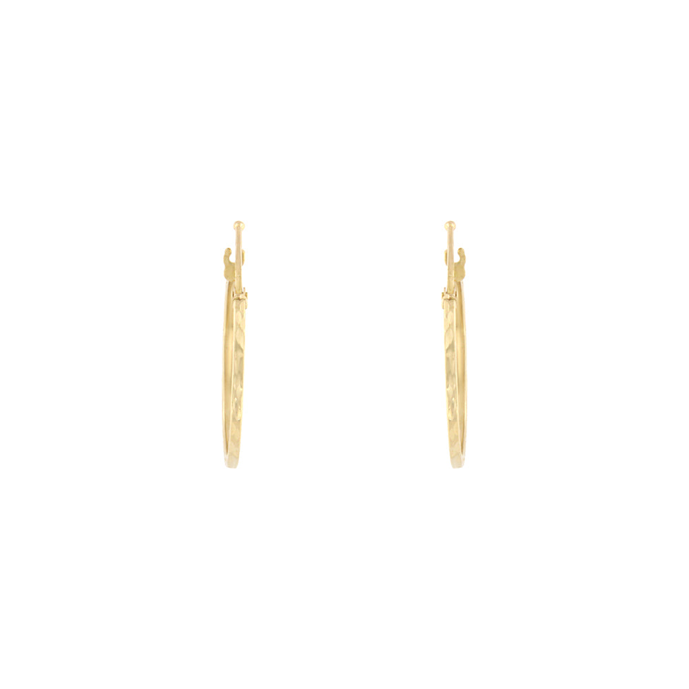 18ct gold Creole hoop earrings