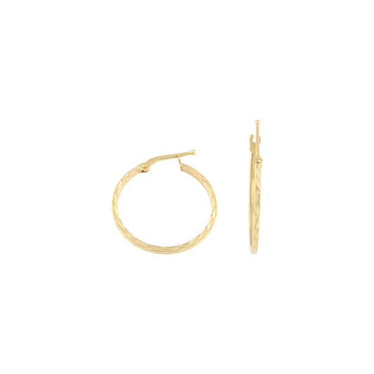18ct gold Creole hoop earrings