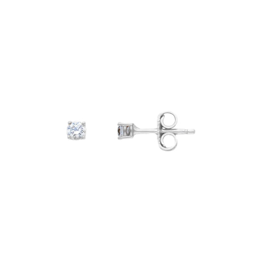 18ct gold Light point earrings