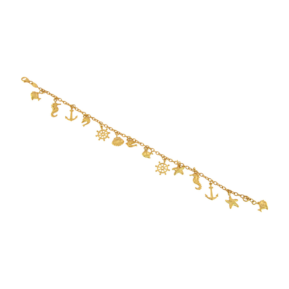 18ct gold Charm bracelet