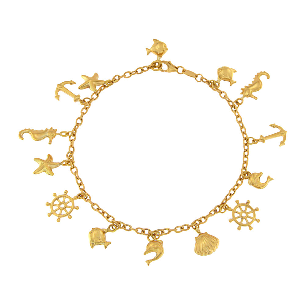 18ct gold Charm bracelet