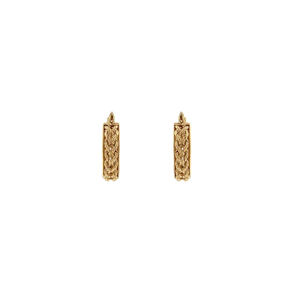 18ct gold Creole hoop earrings