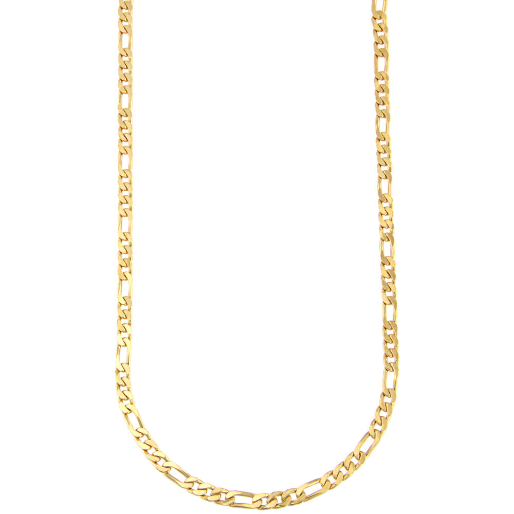 18ct gold Figaro chain
