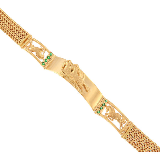 18ct gold Horse bracelet