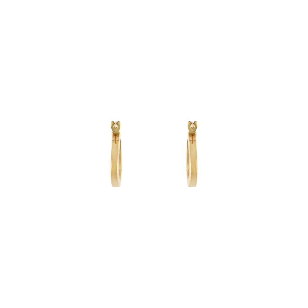 18ct gold Small hoop earrings