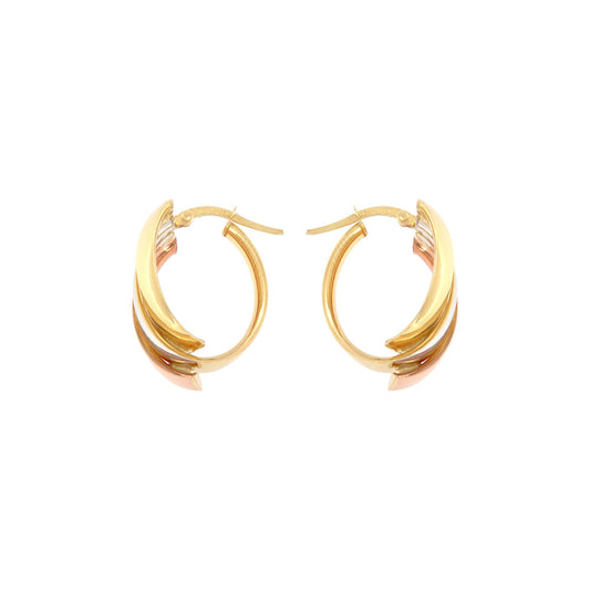 18ct gold Tricolor Earrings