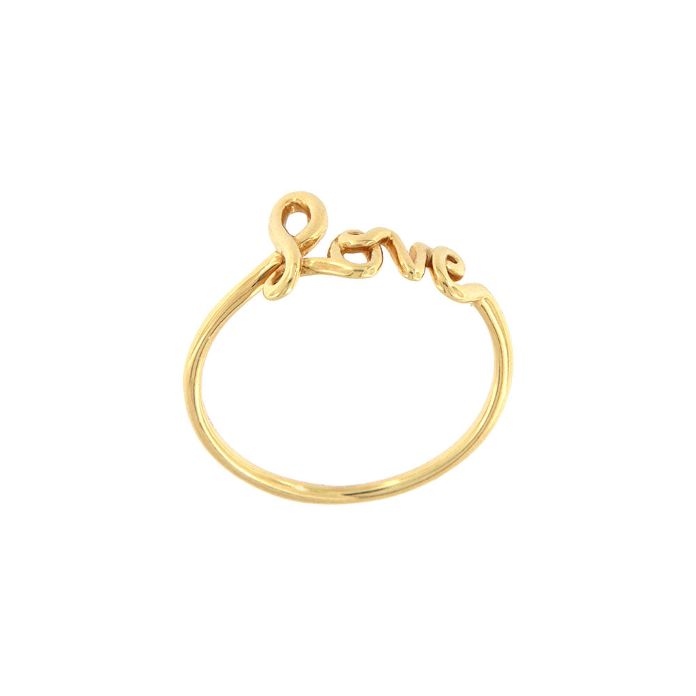 18ct gold Love ring