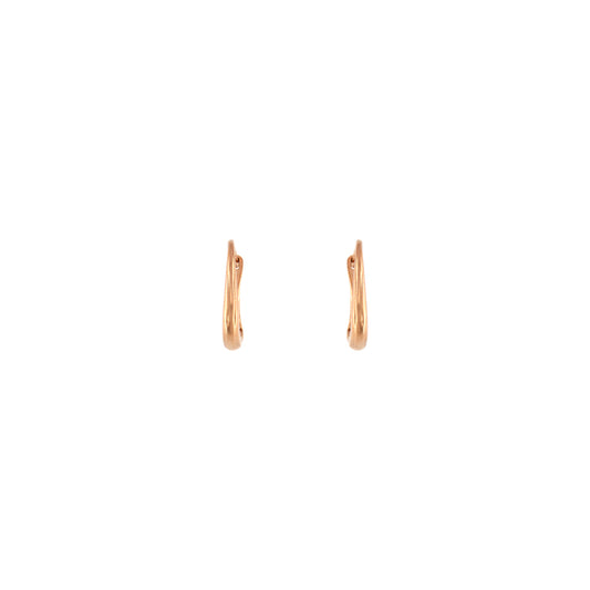 18ct gold Hinged snap hoop earrings