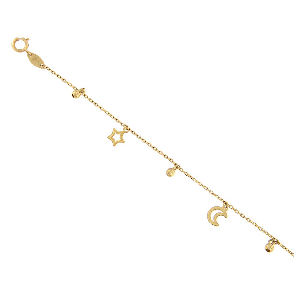 18ct gold Charms Anklet