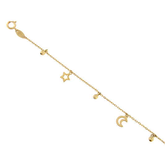 18ct gold Charms Anklet