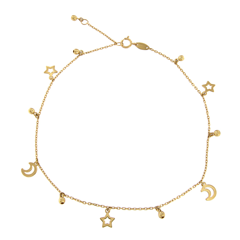 18ct gold Charms Anklet