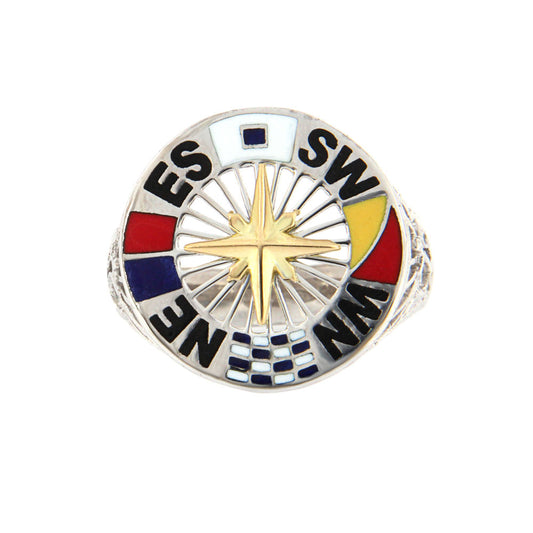 18ct gold White sailor ring