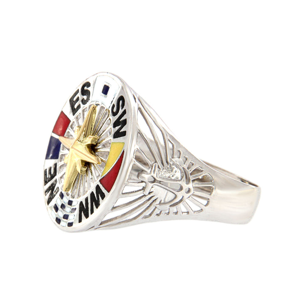 18ct gold White sailor ring