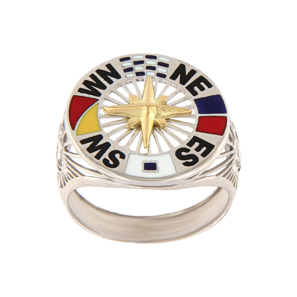 18ct gold White sailor ring