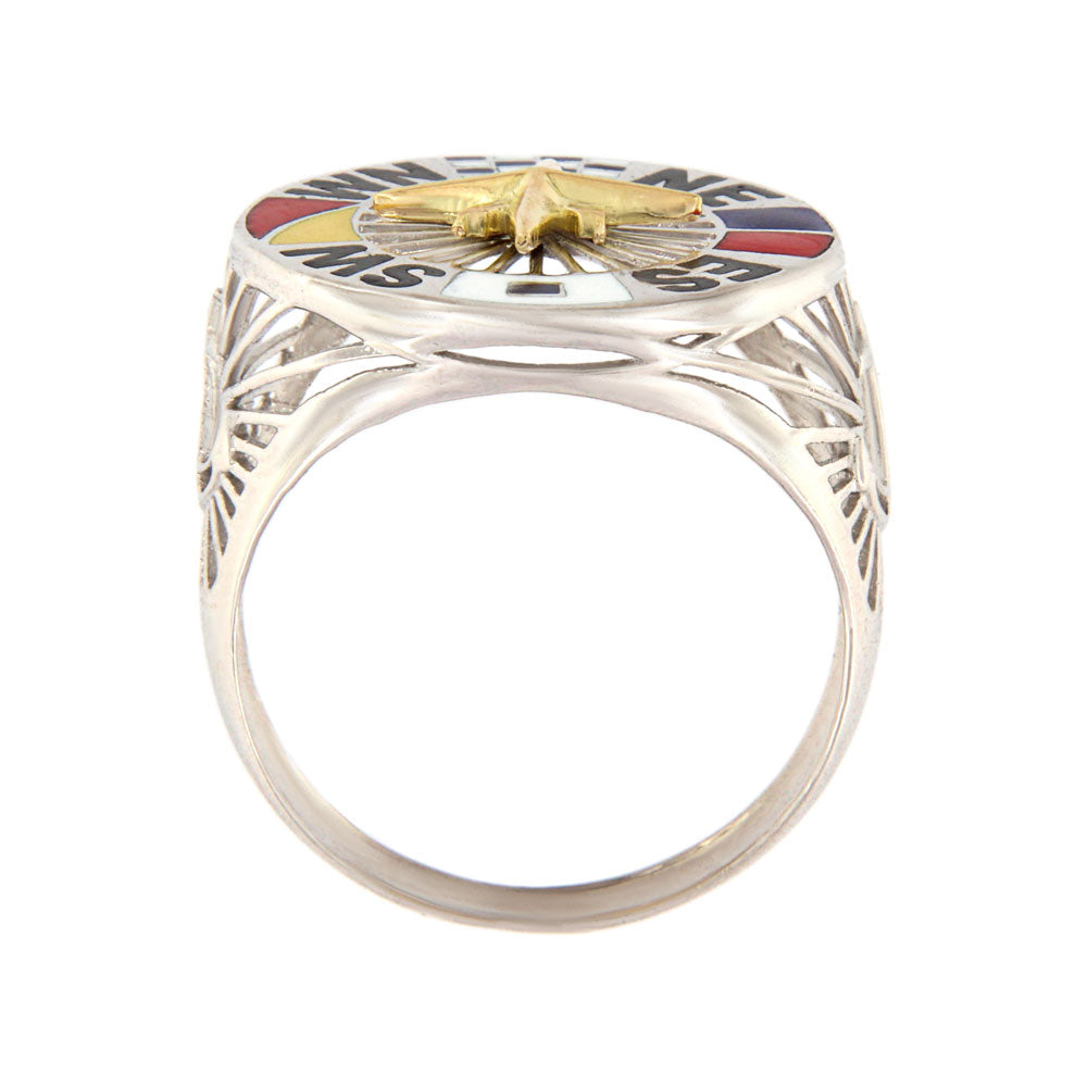 18ct gold White sailor ring