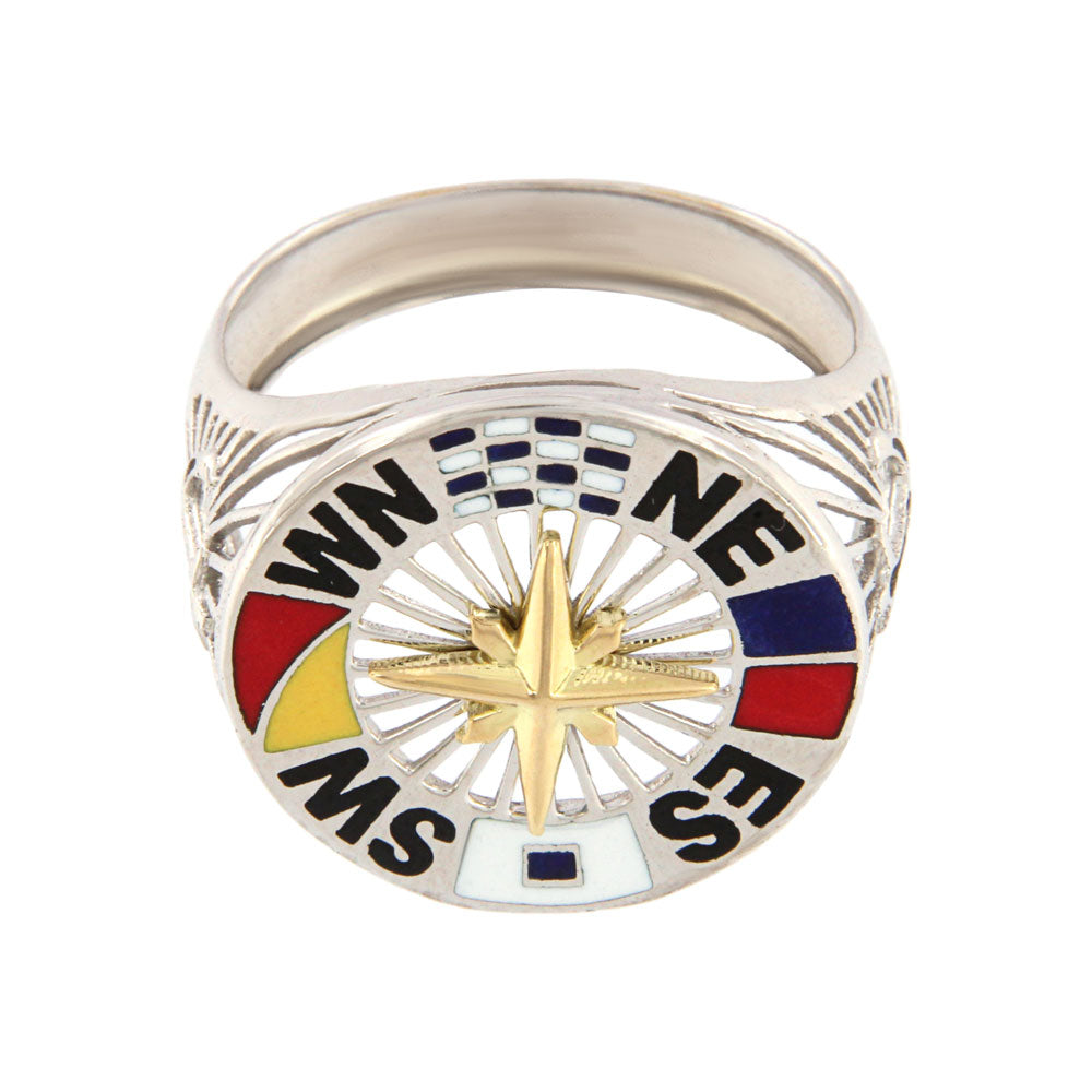 18ct gold White sailor ring