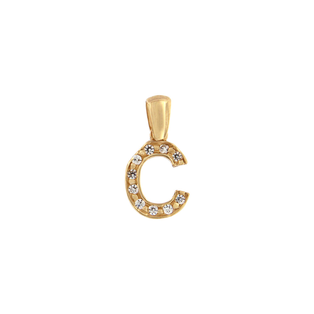 18ct gold Letter "C" pendant