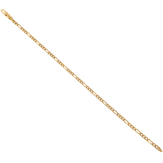 18ct gold Figaro bracelet